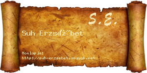 Suh Erzsébet névjegykártya